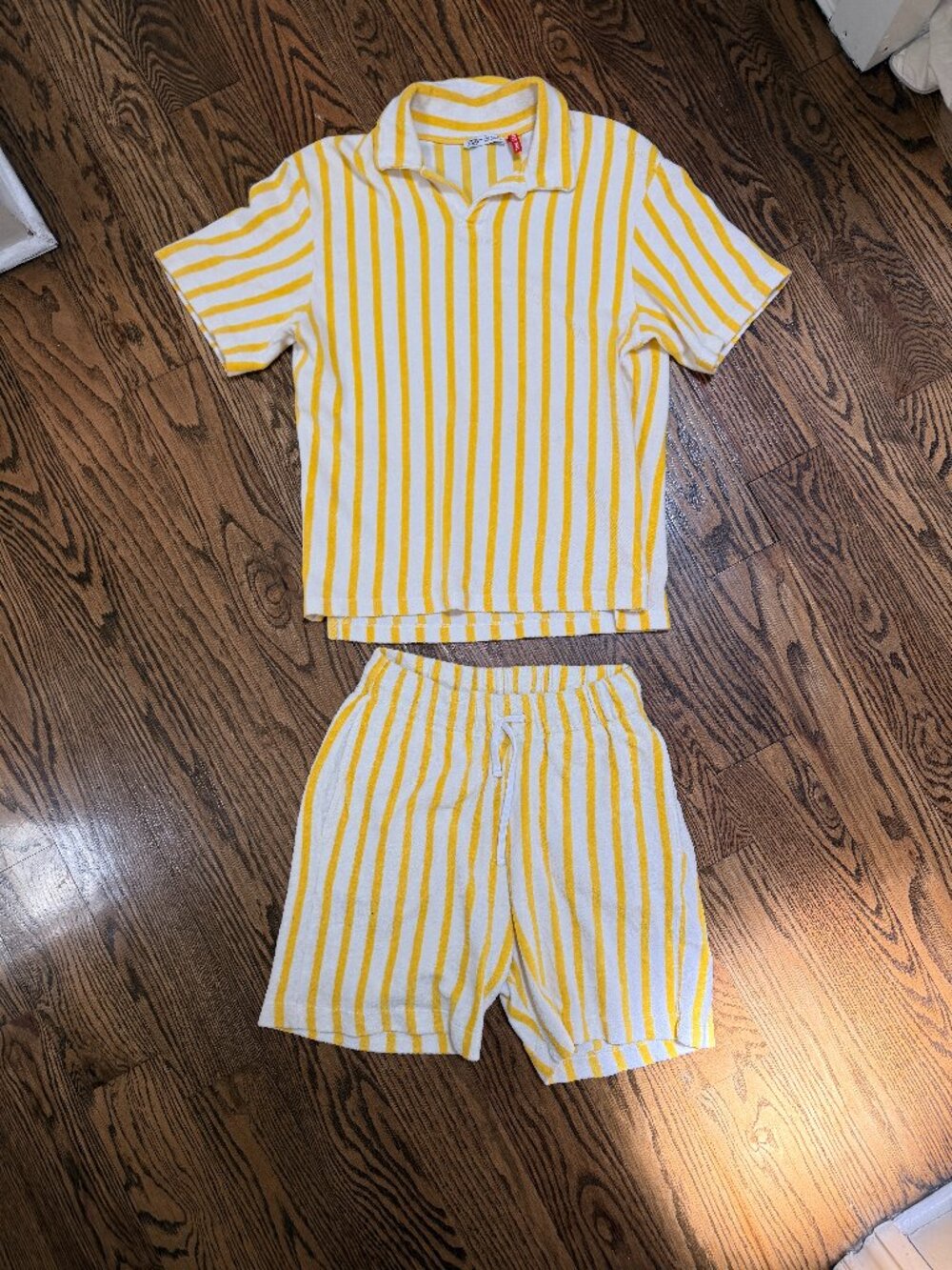 Zara Terry Striped Set Size S/M